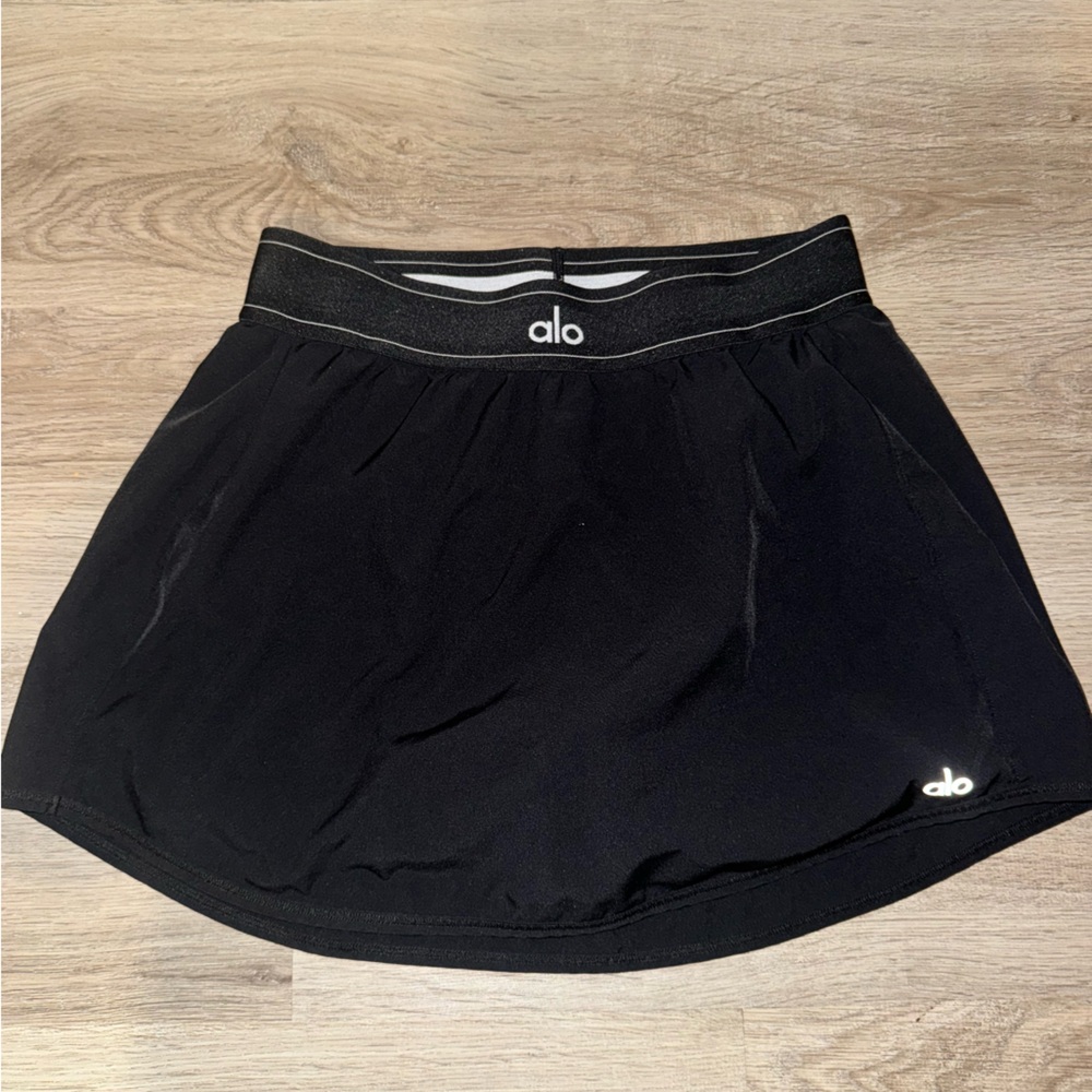 Alo match point black skirt